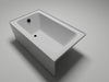 54" x 32" Alcove Soaking Acrylic Bathtub with 3 Side Tiling Flange - HomeBeyond