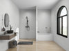 54" x 32" Alcove Soaking Acrylic Bathtub with 3 Side Tiling Flange - HomeBeyond