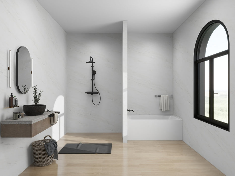 54" x 32" Alcove Soaking Acrylic Bathtub with 3 Side Tiling Flange - HomeBeyond