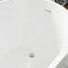 54"x28" Freestanding Acrylic Bathtub, Contemporary Design Soaking Tub with Slotted Overflow and Pop-up Drain - HomeBeyond