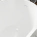 54"x28" Freestanding Acrylic Bathtub, Contemporary Design Soaking Tub with Slotted Overflow and Pop-up Drain - HomeBeyond