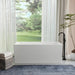 55" or 47" Freestanding Acrylic Bathtub, Contemporary Design Soaking Tub with Slotted Overflow and Pop - up Drain - HomeBeyond