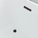 55" x 29" Modern Slipper Freestanding Solid Surface Soaking Bathtub White Soaker Tub Slotted Overflow VA6816B-M - HomeBeyond