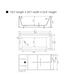 55" x 29" Modern Slipper Freestanding Solid Surface Soaking Bathtub White Soaker Tub Slotted Overflow VA6816B-M - HomeBeyond