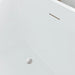 55" x 29" Modern Slipper Freestanding Solid Surface Soaking Bathtub White Soaker Tub Slotted Overflow VA6816B-M - HomeBeyond