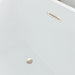 55" x 29" Modern Slipper Freestanding Solid Surface Soaking Bathtub White Soaker Tub Slotted Overflow VA6816B-M - HomeBeyond