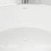 55" x 32" Modern Oval Freestanding Acrylic Soaking Bathtub White Compact Soaker Tub Center Drain VA6834-S - HomeBeyond