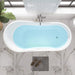55"or 67" Freestanding Acrylic Bathtub Modern Stand Alone Soaking Tub - HomeBeyond