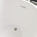 55"x28" Freestanding Acrylic Bathtub, Contemporary Design Soaking Tub with Overflow and Pop-up Drain - HomeBeyond
