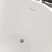 55"x28" Freestanding Acrylic Bathtub, Contemporary Design Soaking Tub with Overflow and Pop-up Drain - HomeBeyond