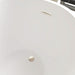 55"x28" Freestanding Acrylic Bathtub, Contemporary Design Soaking Tub with Overflow and Pop-up Drain - HomeBeyond