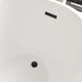 55"x28" Freestanding Acrylic Bathtub, Contemporary Design Soaking Tub with Overflow and Pop-up Drain - HomeBeyond