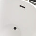 55"x28" Freestanding Acrylic Bathtub, Contemporary Design Soaking Tub with Overflow and Pop-up Drain - HomeBeyond