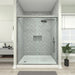 56–60" W x 76" Frameless Sliding Shower Door with Explosion-Proof Clear Glass - HomeBeyond