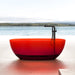 59" or 67” Oval Shaped Stone Resin Freestanding Bathtub, with Polished Chrome Pop Up Drain - HomeBeyond
