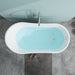 59" x 29" Modern Freestanding Acrylic Soaking Bathtub White Compact Soaker Tub with Slotted Overflow VA6904-S - HomeBeyond