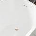 59" x 29" Modern Freestanding Acrylic Soaking Bathtub White Compact Soaker Tub with Slotted Overflow VA6904-S - HomeBeyond