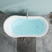 59" x 29" Modern Freestanding Acrylic Soaking Bathtub White Compact Soaker Tub with Slotted Overflow VA6904-S - HomeBeyond