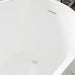 59" x 29" Modern Freestanding Acrylic Soaking Bathtub White Compact Soaker Tub with Slotted Overflow VA6904-S - HomeBeyond