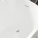 59" x 29" Modern Freestanding Acrylic Soaking Bathtub White Compact Soaker Tub with Slotted Overflow VA6904-S - HomeBeyond