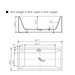 59" x 30" Freestanding Acrylic Bathtub, Modern Stand Alone Soaking Tub with Slotted Overflow and Pop-up Drain - HomeBeyond