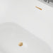 59" x 30" Modern Freestanding Acrylic Soaking Bathtub Glossy White Compact Soaker Tub Slotted Overflow VA6815-S - HomeBeyond