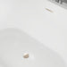 59" x 30" Modern Freestanding Acrylic Soaking Bathtub Glossy White Compact Soaker Tub Slotted Overflow VA6815-S - HomeBeyond