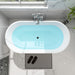 59" x 30" Modern Freestanding Acrylic Soaking Bathtub Glossy White Compact Soaker Tub Slotted Overflow VA6815-S - HomeBeyond