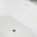 59" x 30" Modern Freestanding Acrylic Soaking Bathtub Glossy White Compact Soaker Tub Slotted Overflow VA6815-S - HomeBeyond