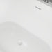59" x 30" Modern Freestanding Acrylic Soaking Bathtub Glossy White Compact Soaker Tub Slotted Overflow VA6815-S - HomeBeyond