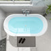 59" x 30" Modern Freestanding Acrylic Soaking Bathtub Glossy White Compact Soaker Tub Slotted Overflow VA6815-S - HomeBeyond