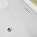 59" x 30" Modern Freestanding Acrylic Soaking Bathtub Glossy White Compact Soaker Tub Slotted Overflow VA6817-S - HomeBeyond