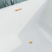 59" x 30" Modern Oval Freestanding Acrylic Soaking Bathtub White Soaker Tub Slotted Overflow VA6821-S - HomeBeyond