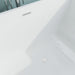 59" x 30" Modern Oval Freestanding Acrylic Soaking Bathtub White Soaker Tub Slotted Overflow VA6821-S - HomeBeyond
