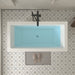 59" x 30" Modern Rectangle Freestanding Acrylic Soaking Bathtub White Soaker Tub Slotted Overflow VA6814-S - HomeBeyond