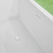 59" x 30" Modern Rectangle Freestanding Acrylic Soaking Bathtub White Soaker Tub Slotted Overflow VA6814-S - HomeBeyond