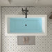 59" x 30" Modern Rectangle Freestanding Acrylic Soaking Bathtub White Soaker Tub Slotted Overflow VA6814-S - HomeBeyond