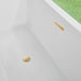 59" x 30" Modern Rectangle Freestanding Acrylic Soaking Bathtub White Soaker Tub Slotted Overflow VA6814-S - HomeBeyond