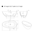 59" x 31" Flatbottom Freestanding Solid Surface Resin Stone Bathtub-VA6913-GS - HomeBeyond