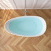 59" x 31" Modern Flatbottom Solid Surface Stone Freestanding Bathtub Glossy White Compact Soaker Tub VA6913-GS - HomeBeyond
