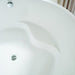 59" x 59" Freestanding Acrylic Bathtub, Modern Stand Alone Soaking Tub with Chrome Finish Round Overflow and Pop-up Drain - HomeBeyond