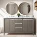 60" Double Sink Bathroom Vanity with Engineered Marble Top - HomeBeyond