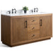 60" Double Sink Bathroom Vanity with Sink and Top, With Soft Closing Doors - HomeBeyond