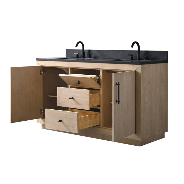 60" Double Sink Bathroom Vanity with Sink and Top, With Soft Closing Doors - HomeBeyond