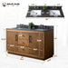 60" Double Sink Bathroom Vanity with Sink and Top, With Soft Closing Doors - HomeBeyond