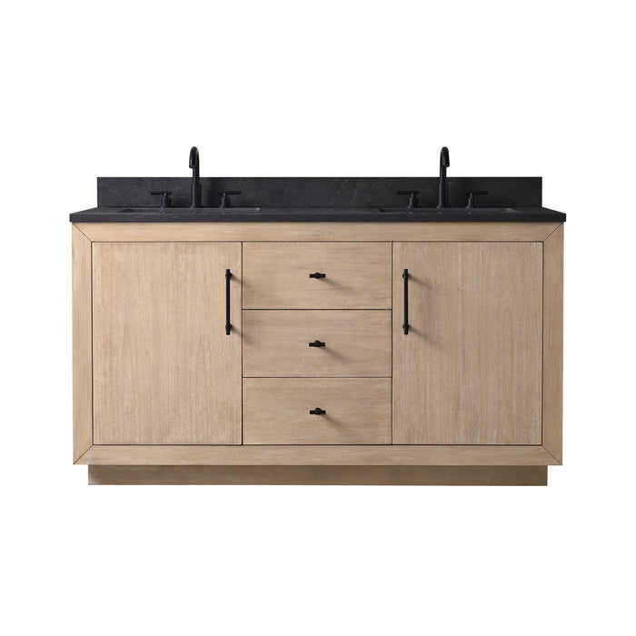 60" Double Sink Bathroom Vanity with Sink and Top, With Soft Closing Doors - HomeBeyond