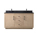 60" Double Sink Bathroom Vanity with Sink and Top, With Soft Closing Doors - HomeBeyond