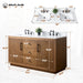 60" Double Sink Bathroom Vanity with Sink and Top, With Soft Closing Doors - HomeBeyond