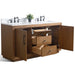 60" Double Sink Bathroom Vanity with Sink and Top, With Soft Closing Doors - HomeBeyond