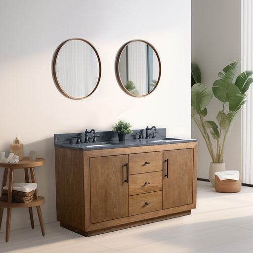 60" Double Sink Bathroom Vanity with Sink and Top, With Soft Closing Doors - HomeBeyond